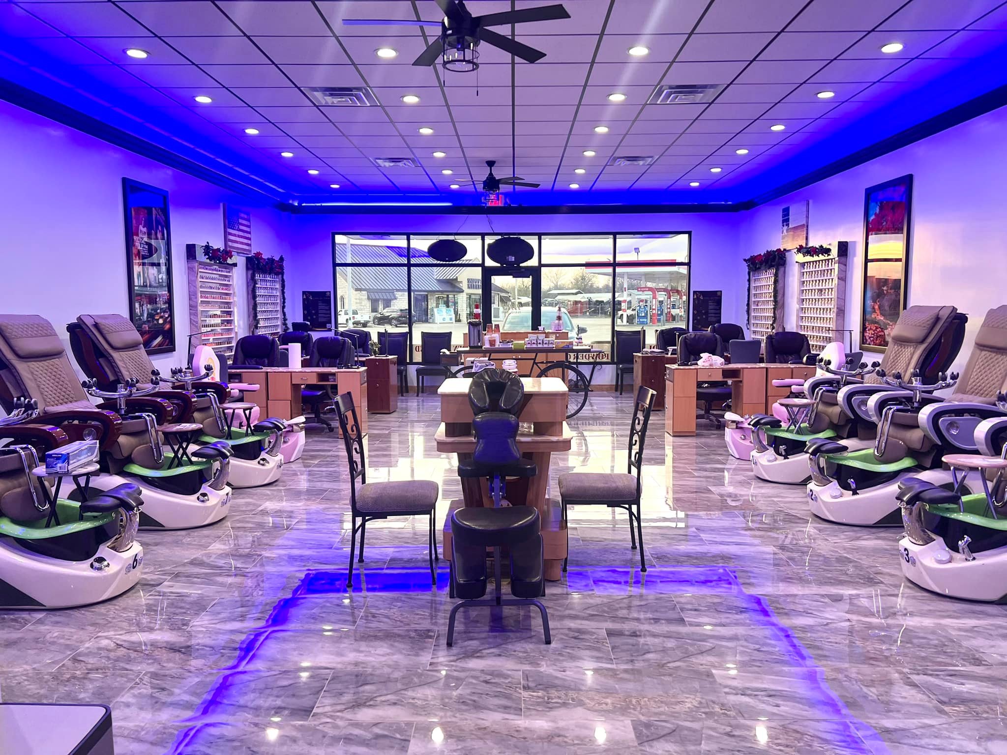 BRJ Nail Bar Interior - Professional nail salon in La Grange, TX